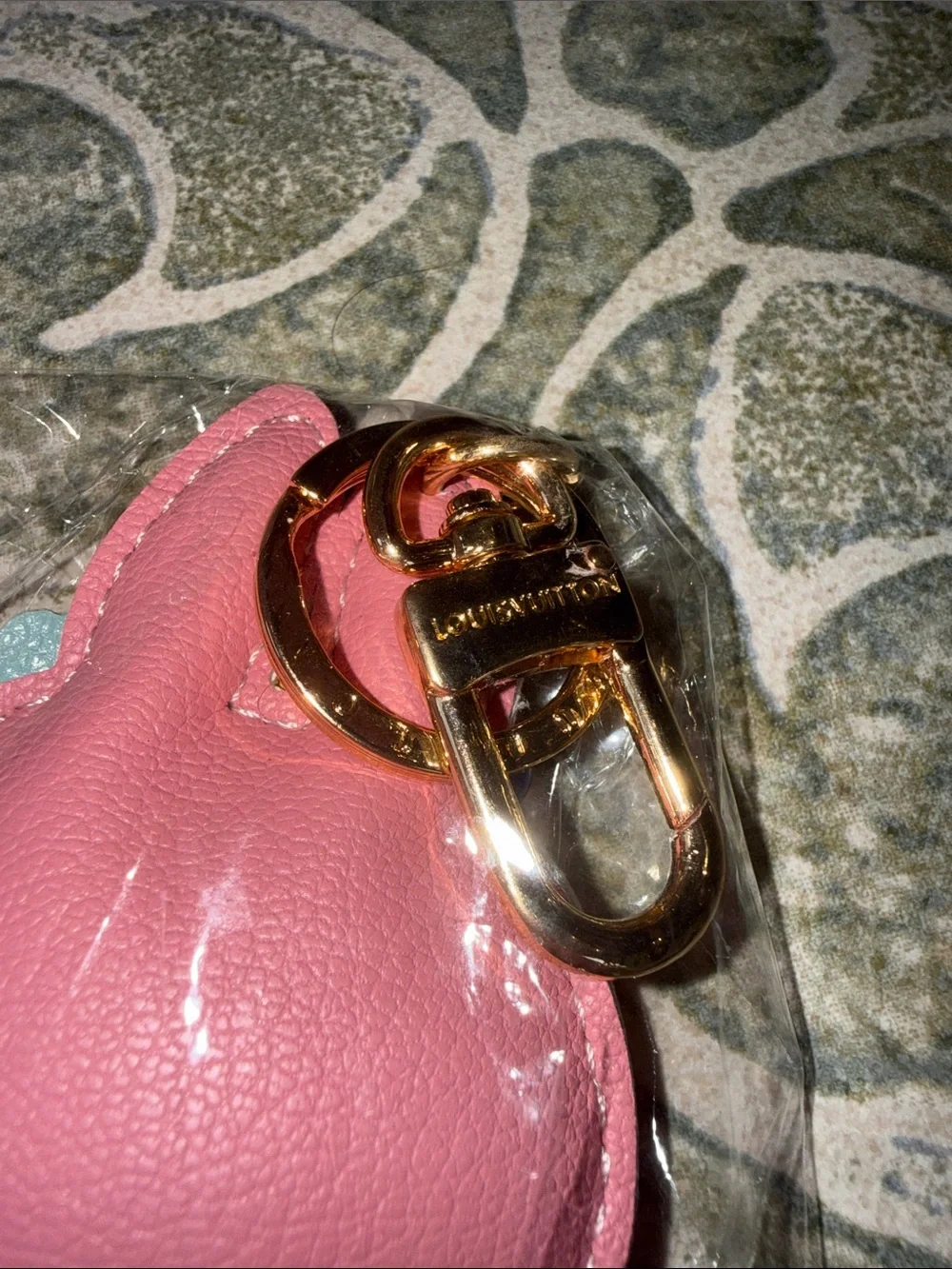 Louis Vuitton Pink Character Keychain with White LV Overalls - Picture 3 of 3